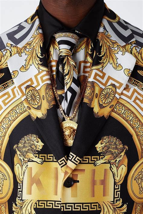 kith versace silk shirt|versace x kith 2024.